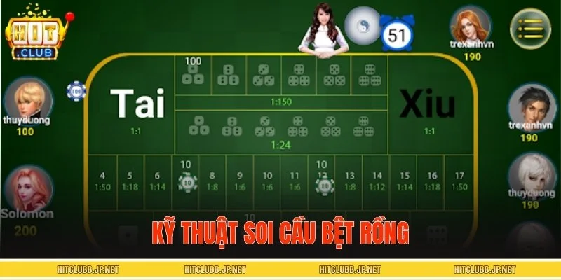 Soi cầu bệt rồng giúp bạn nhận diện cửa có xác suất thắng